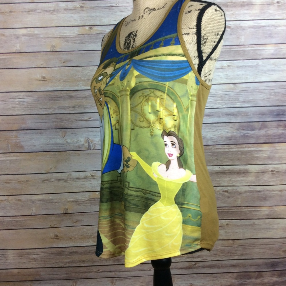 ❗️SOLD❗️Disney Size Small Beauty And The Beast Tank Top - Picture 2 of 7
